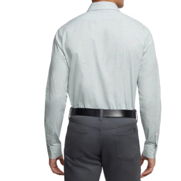 Banana Republic Men's Stretch Poplin Dress Shirt Slim Fit Green Size 2XL - Picture 3 of 10